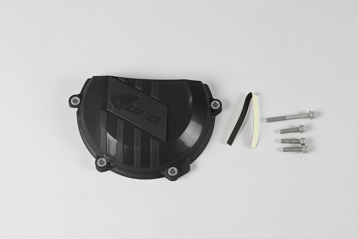 UFO Clutch cover SX-F450 16-,EXC450 17-,FC450 16-,FE450 17- Black