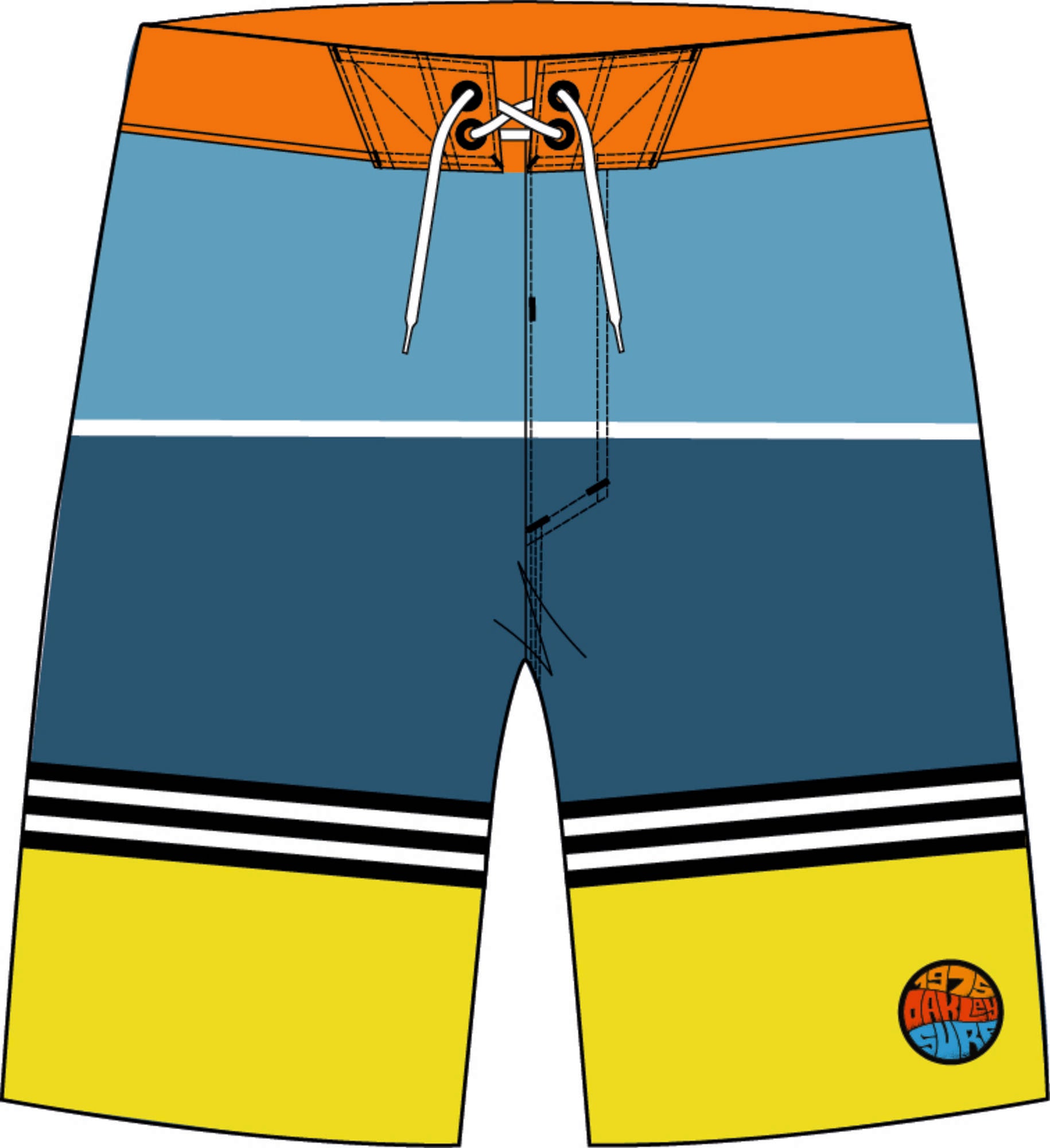 Striped 1975 Shortsit