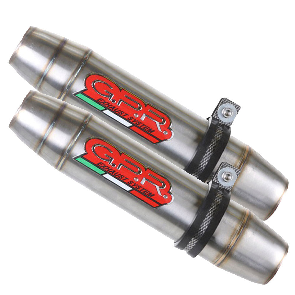 GPR Triumph Street Triple 675 2007/12 Pair EC-Approv. slip-on exhaust catalized