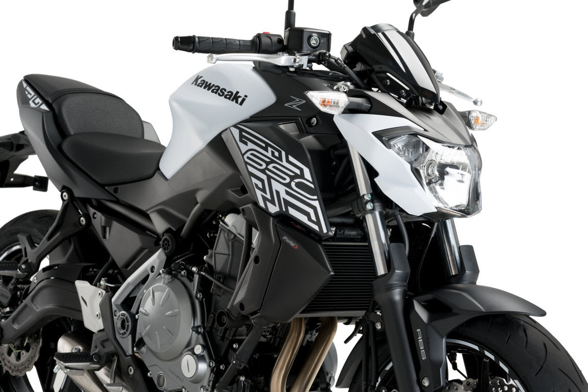 Puig Radiator Side Panels Kawasaki Z650 17' C/Black