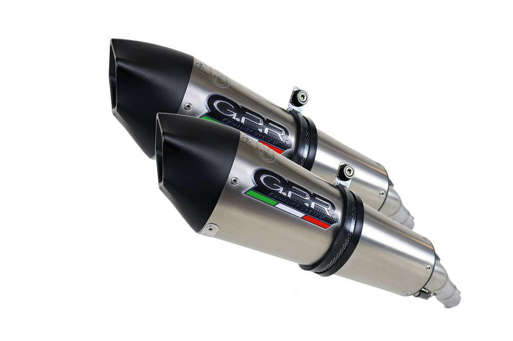 GPR Aprilia Dorsoduro 750 2008/16 Pair EC-Approv. slip-on exhaust Gpe Ann. Titai