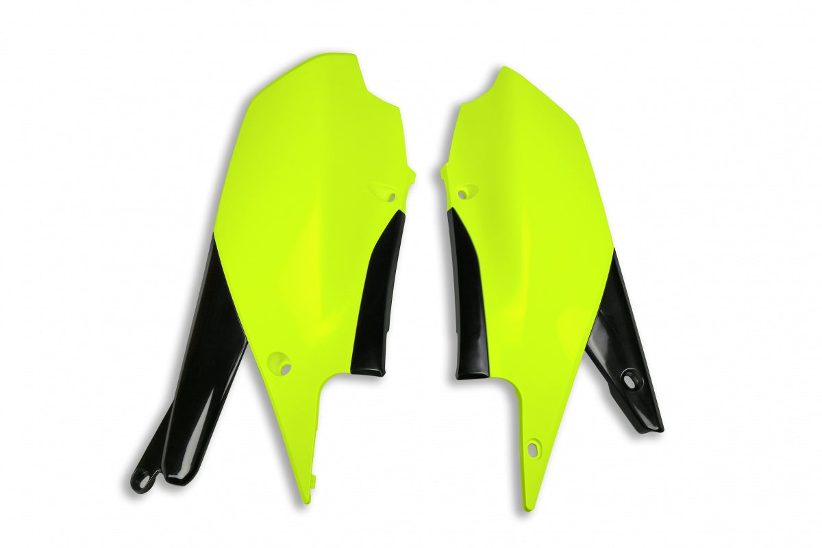 UFO Sivunumerokilvet YZF250 19- ,YZ450F 18- Fluo Yellow DFLU