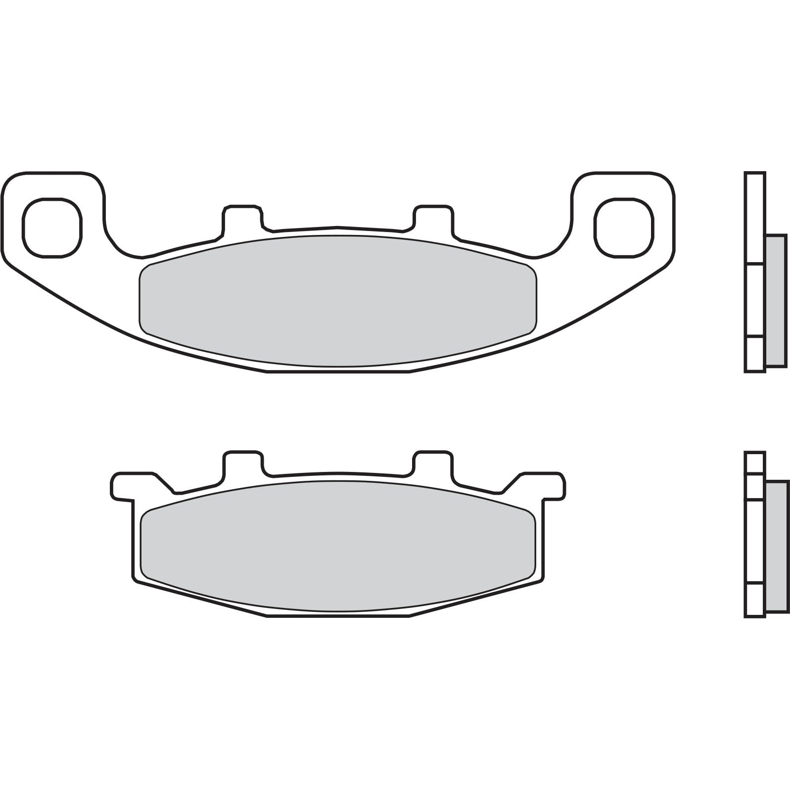 Brembo Jarrupalat Taakse Sintered Road