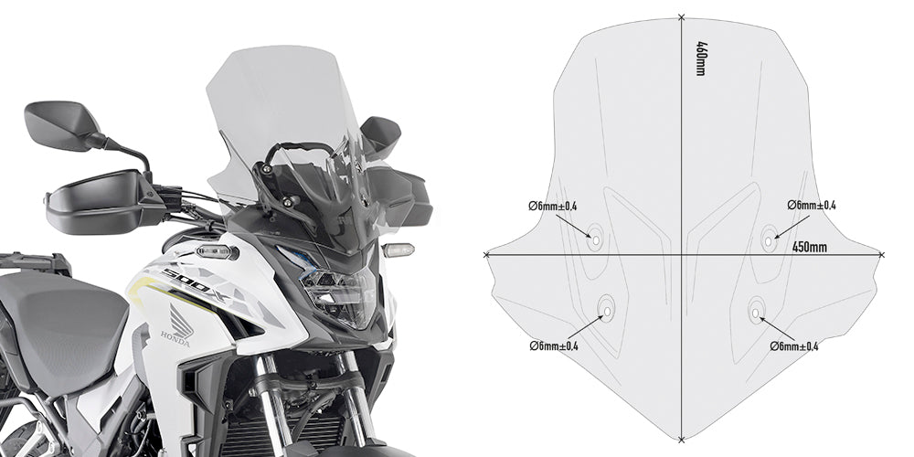 GIVI SPOILER HONDA CB500X FUM?