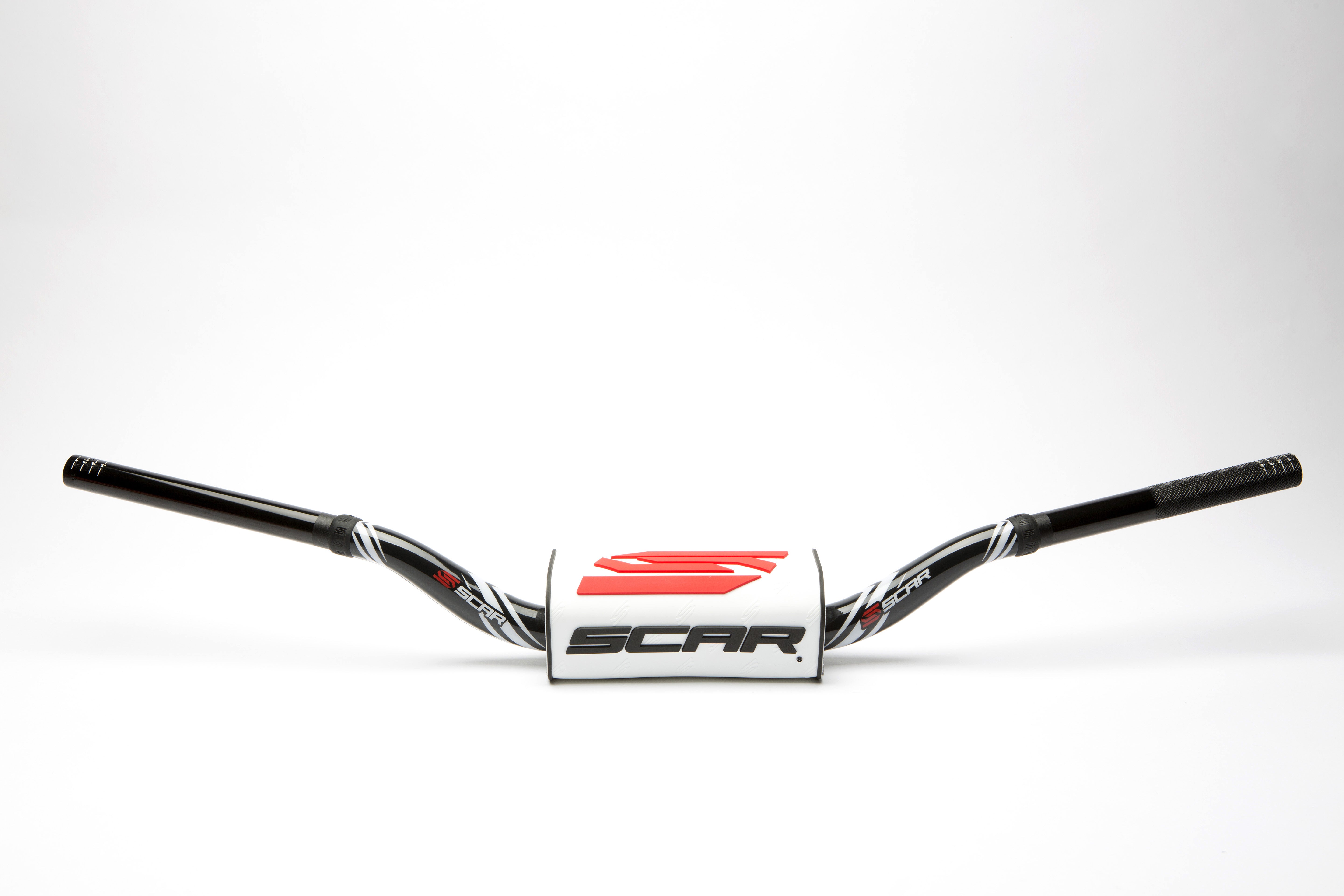 Scar Handlebar O² COLOR Ø28,6 (1 1/8) - McGrath/Short Ktm - BLACK Bar - WHITE B