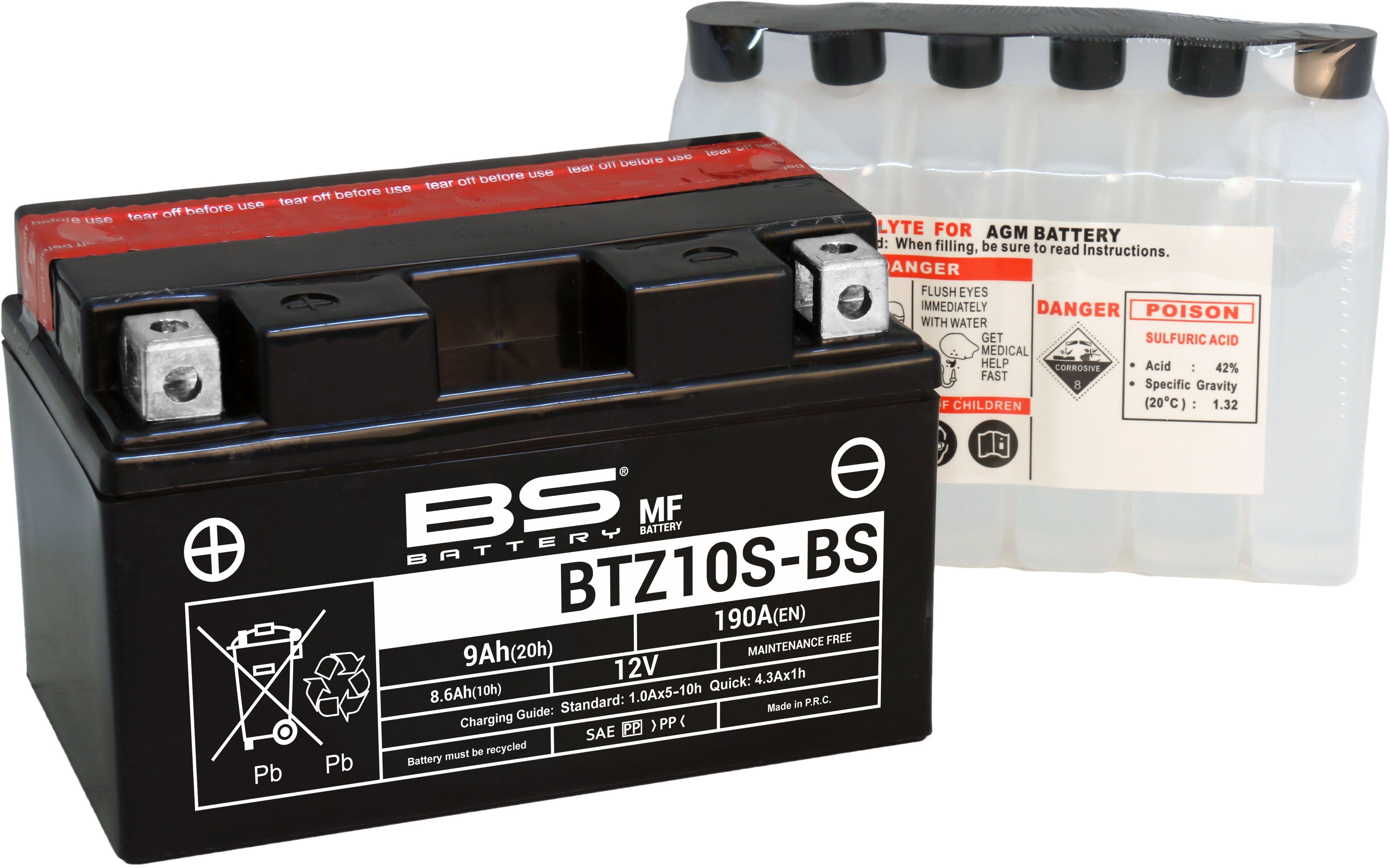 BS Battery  BTZ10S-BS MF (cp) Maintenance Free