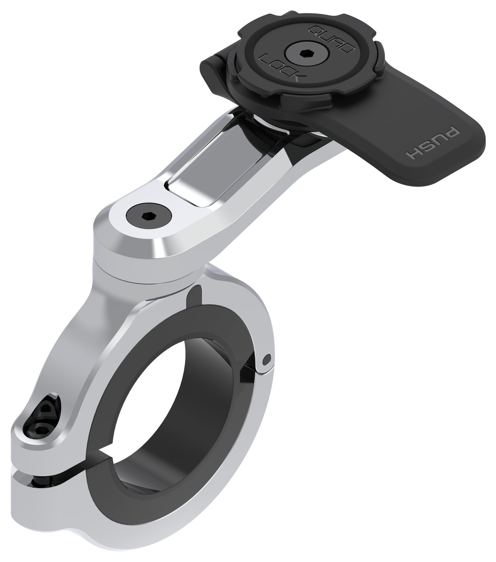 Quad Lock Motorcycle Handlebar Mount Pro Chrome - Large