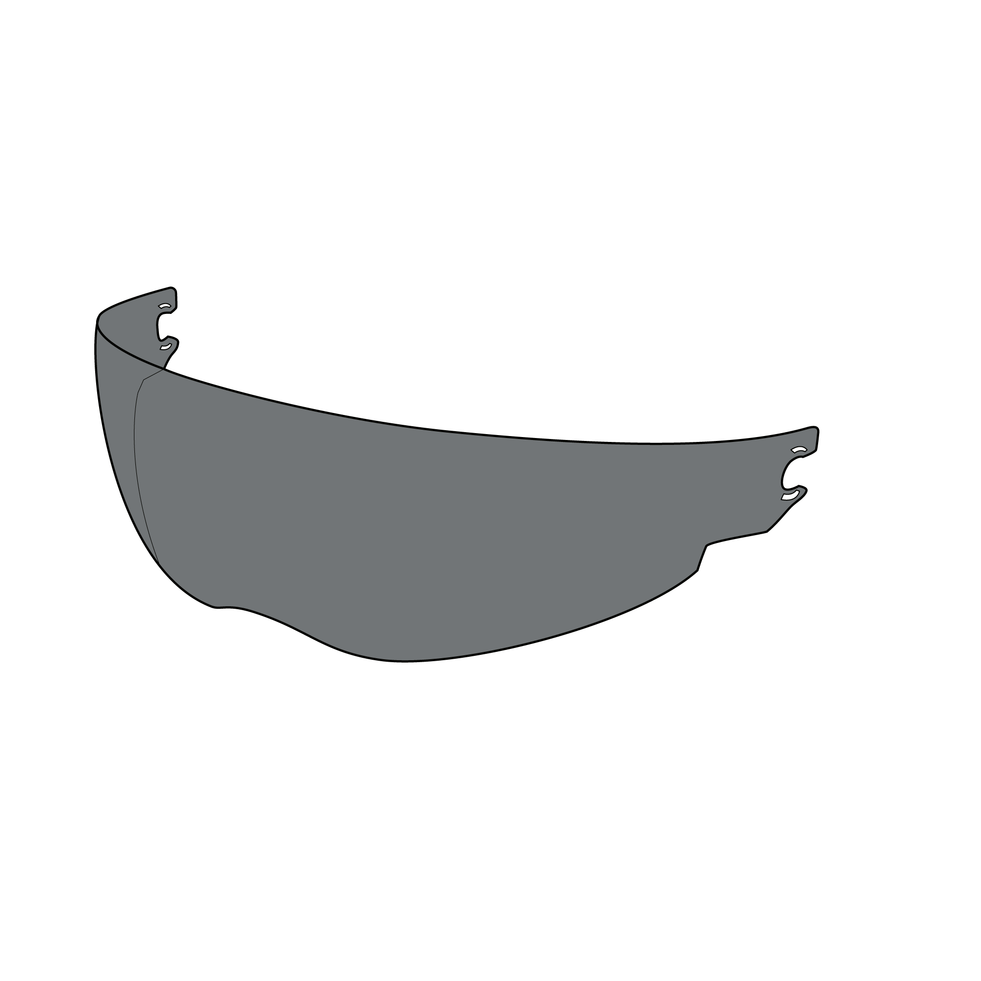 Venom Inner Sun Visor Tumma