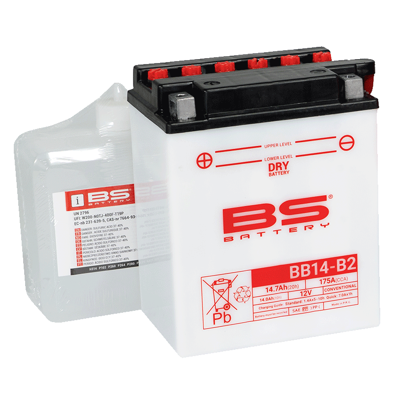 BS Battery  BB14-B2 (cp) Conventional, Dry charged