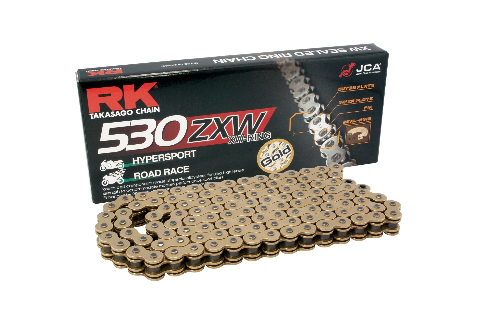 RK GB530ZXW XW-rengasketju +CLF (niittil.)