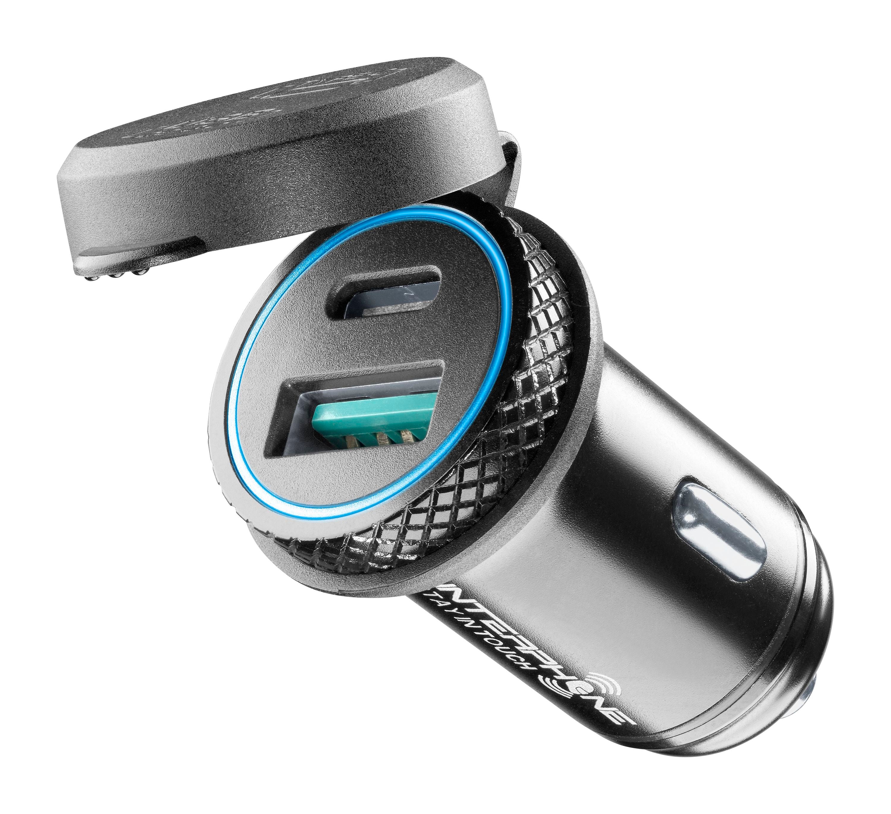 Interphone USB adapter for cigarette lighter USB-A&C