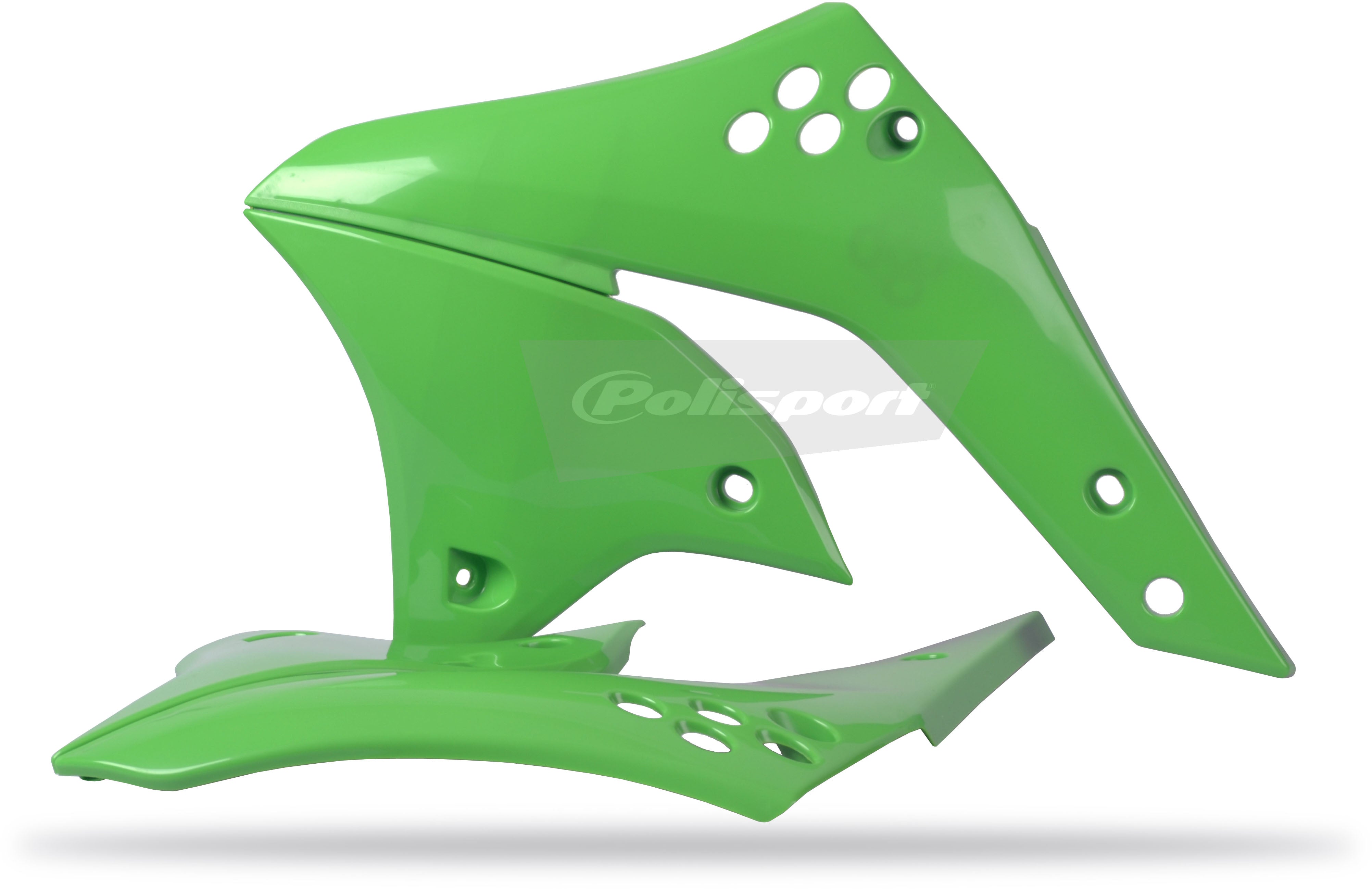 Polisport radiator scoops Kawasaki KX250F(06-08)OEM color green 05