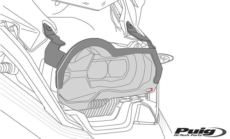 Puig Headlight Prot. Suzuki Dl1050/Xt V-Strom C/Clear