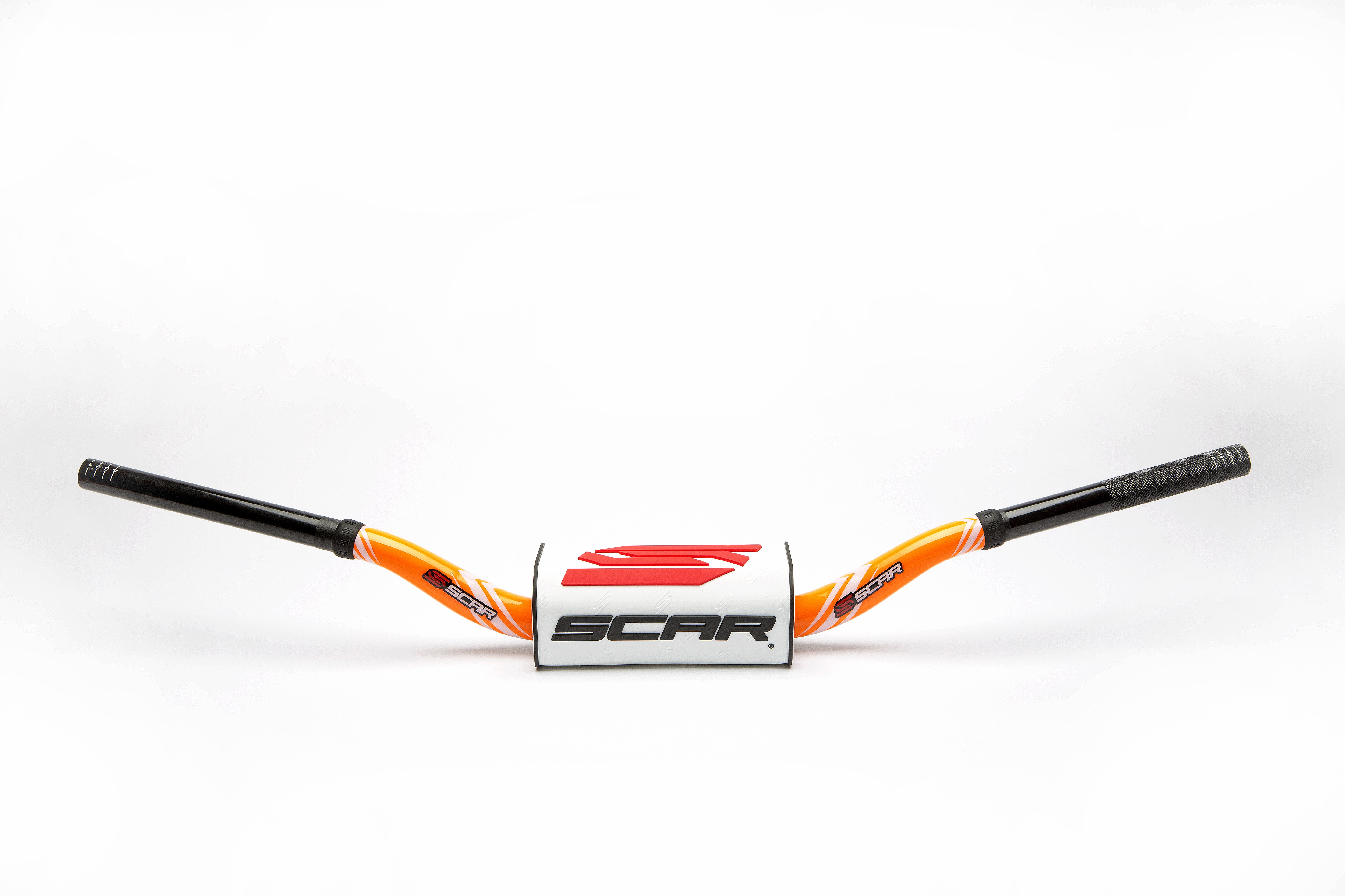 Scar Handlebar O² COLOR Ø28,6 (1 1/8) - RC - ORANGE Bar - WHITE Bar pad