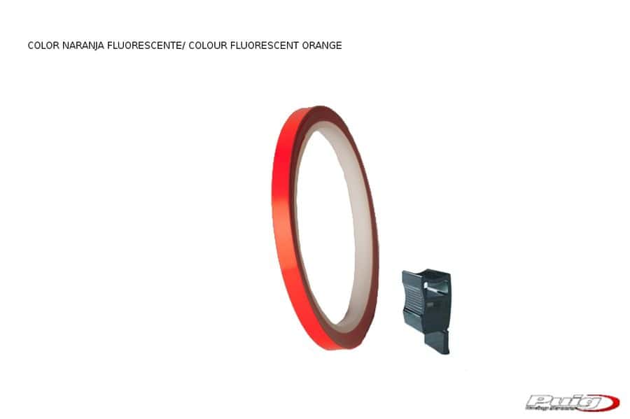 Puig Rim Strip 6 Meters+Aplicator C/Orange Fluorescent