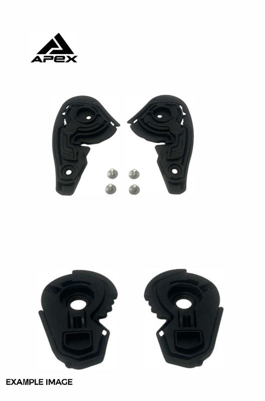 APEX AC500, AT300, AI100 Visor plates inc. Screws