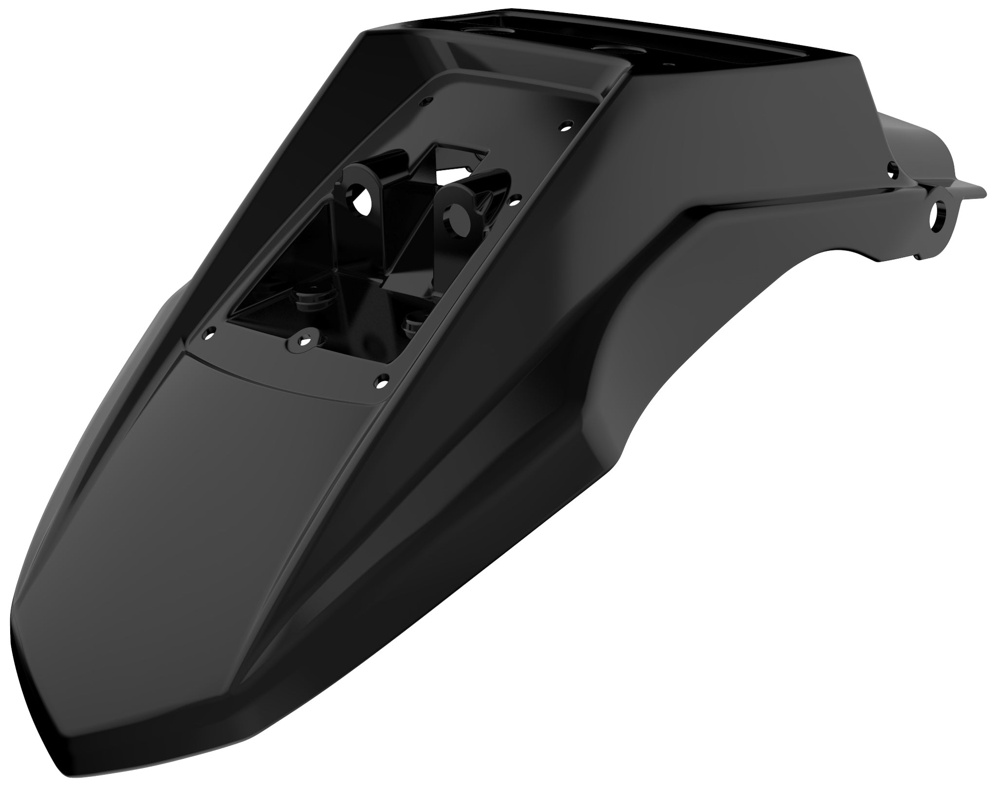 Polisport rear fender KLR650 (08-->) black