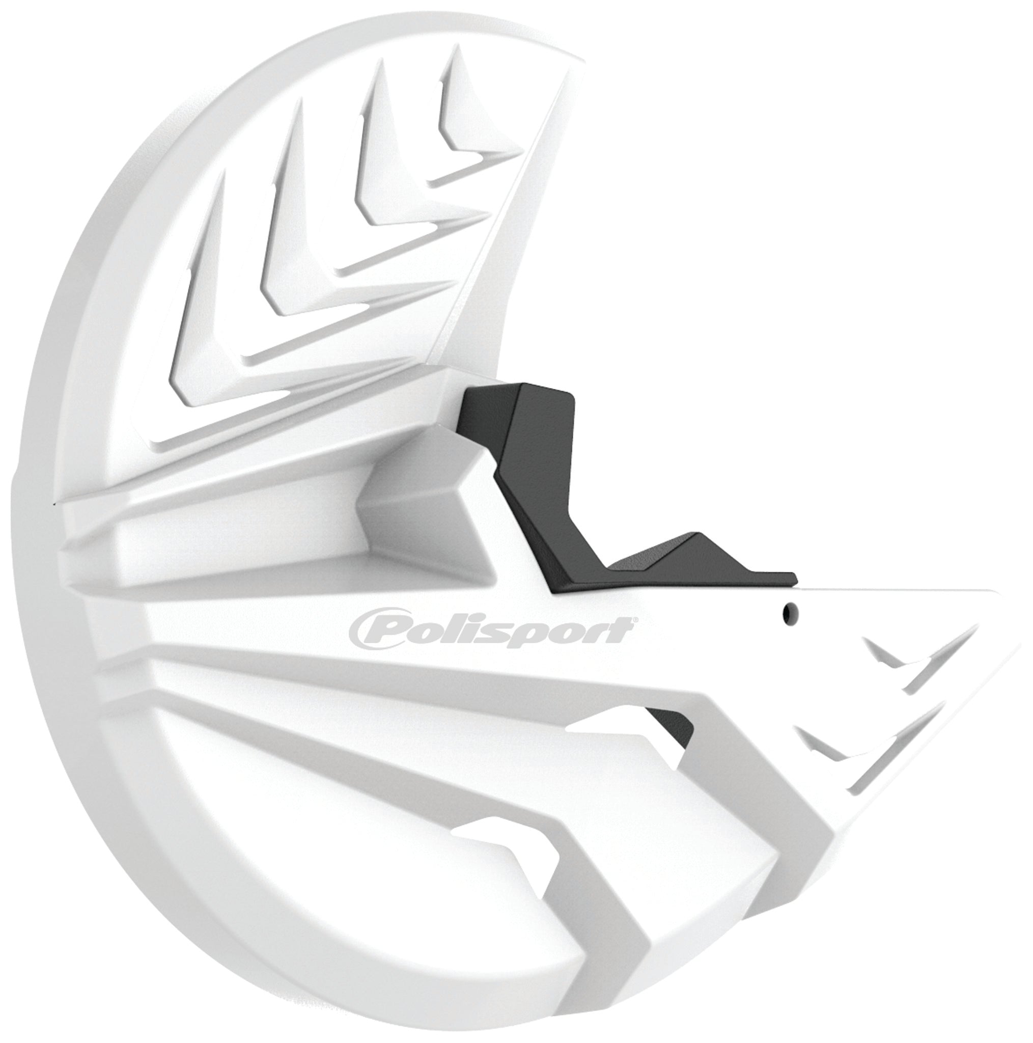 Polisport Disk w/bottom fork prot KX250F(13-18) KX450F(15-18) white/black