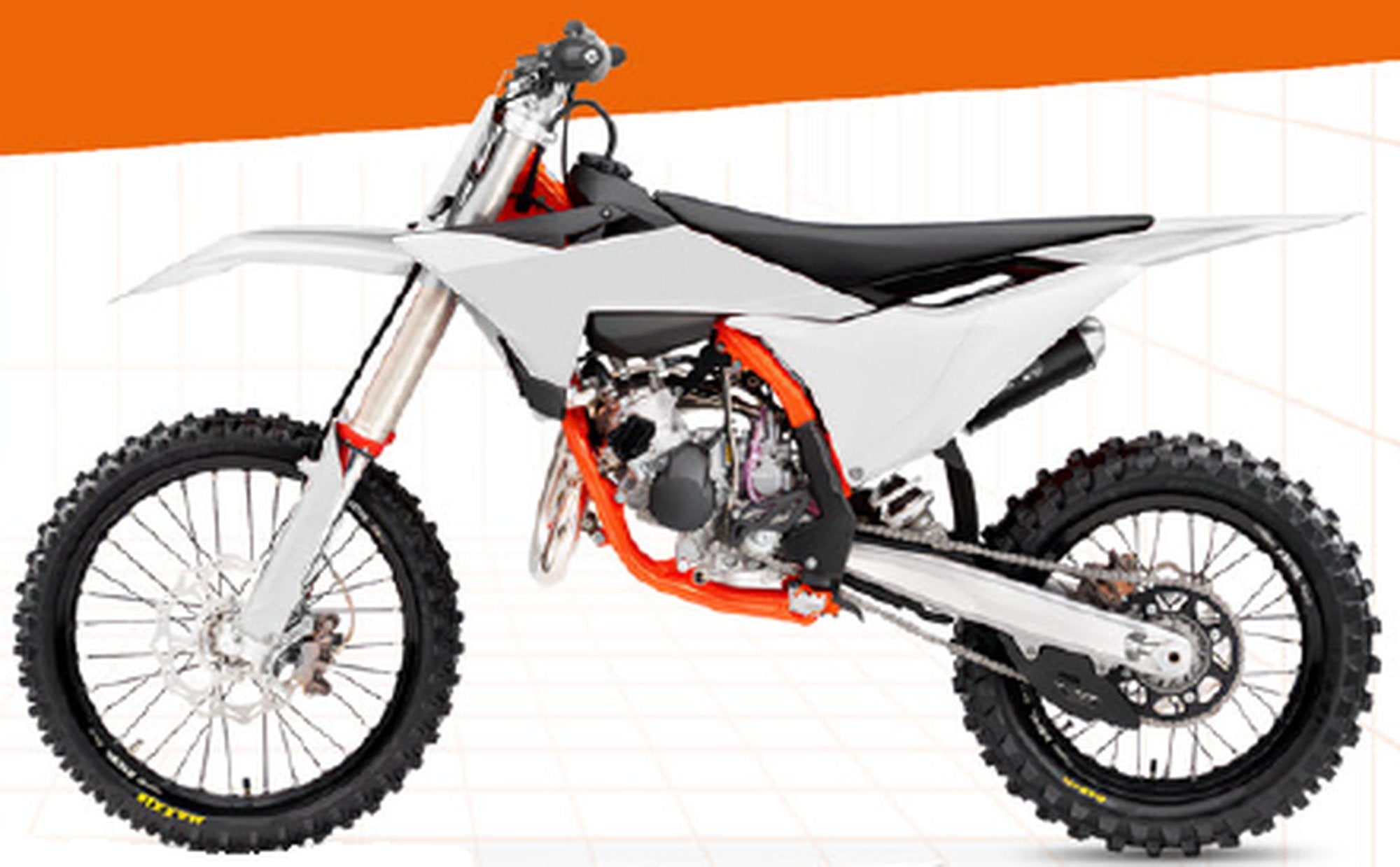 UFO Plastic kit 5-parts KTM SX85 25-.. White 047