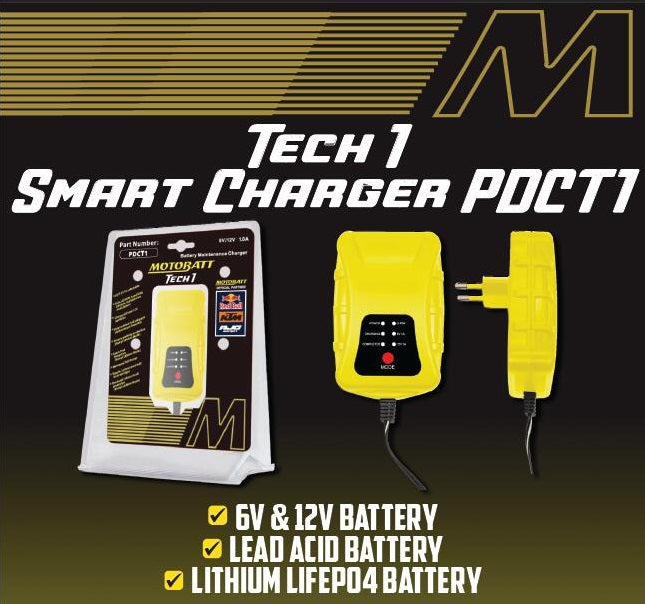 Motobatt Akkulaturi Tech1 6/12V 1Amp