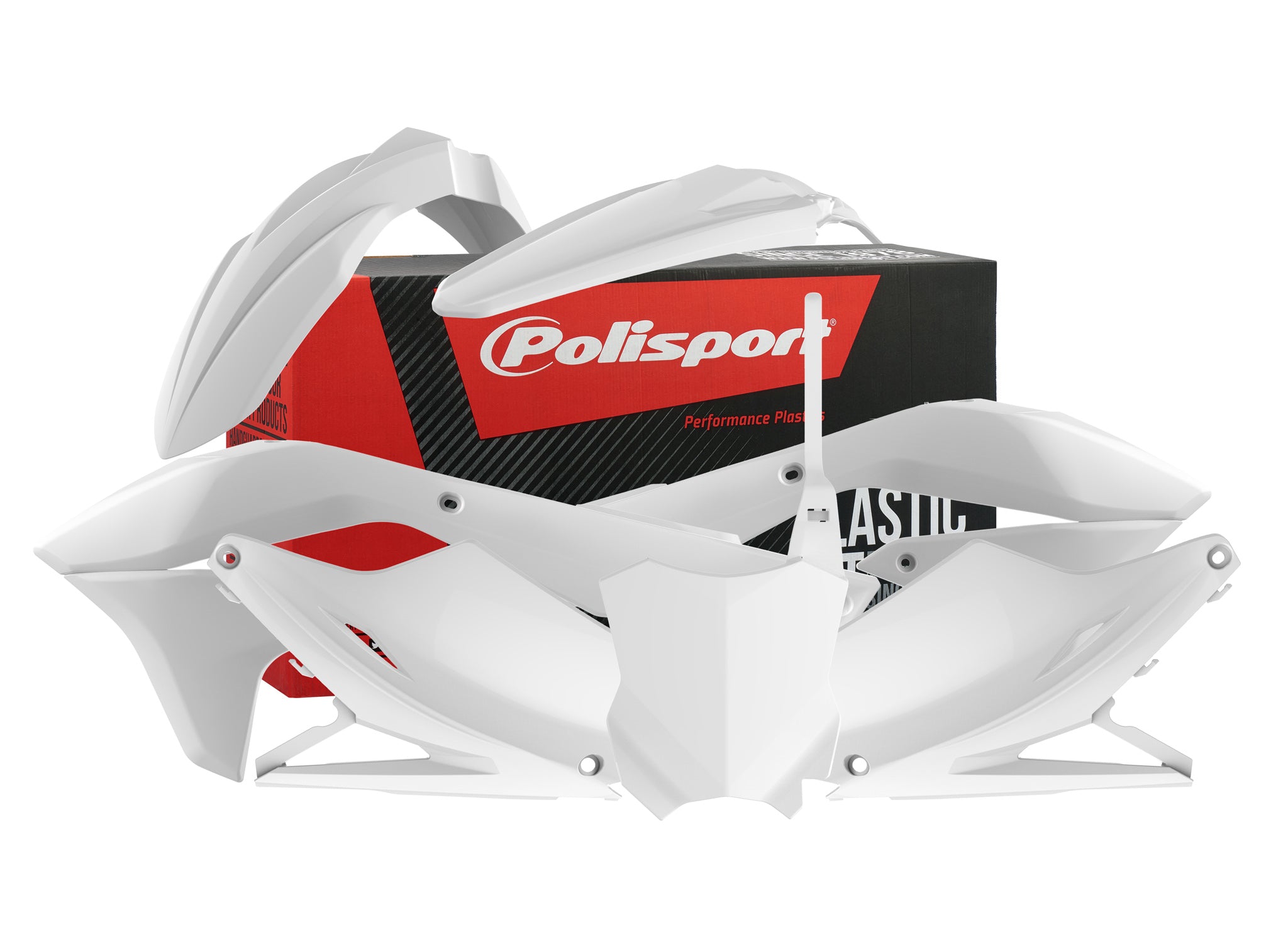 Polisport plastic kit KX450F 16-18 White (1)