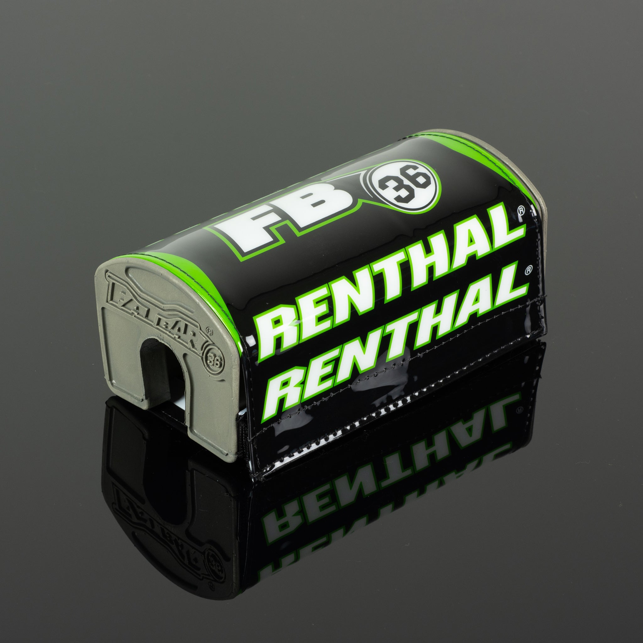 Renthal Fatbar36 Pehmuste Musta/Vihreä/Valkoinen