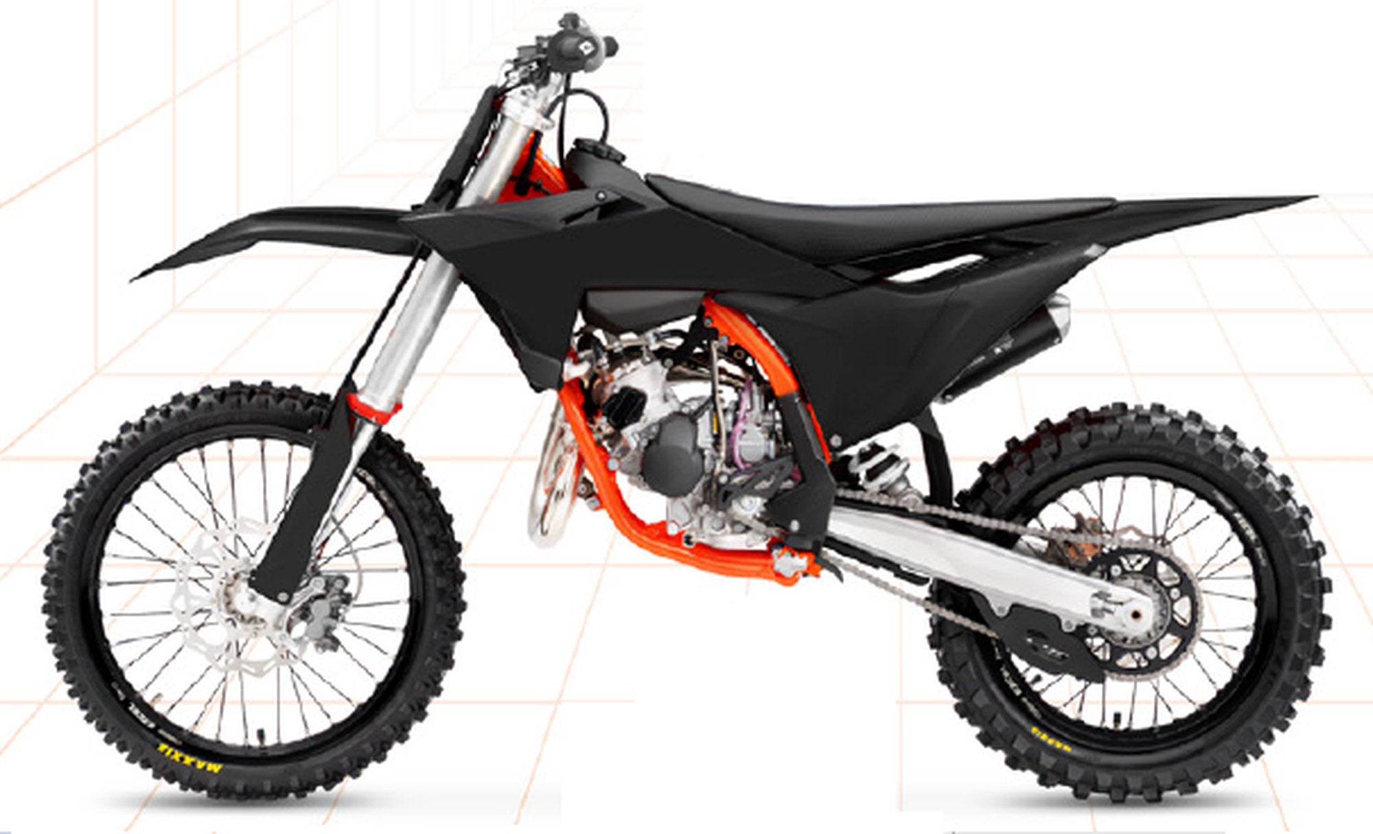 UFO Plastic kit 5-parts KTM SX85 25-.. Black 001