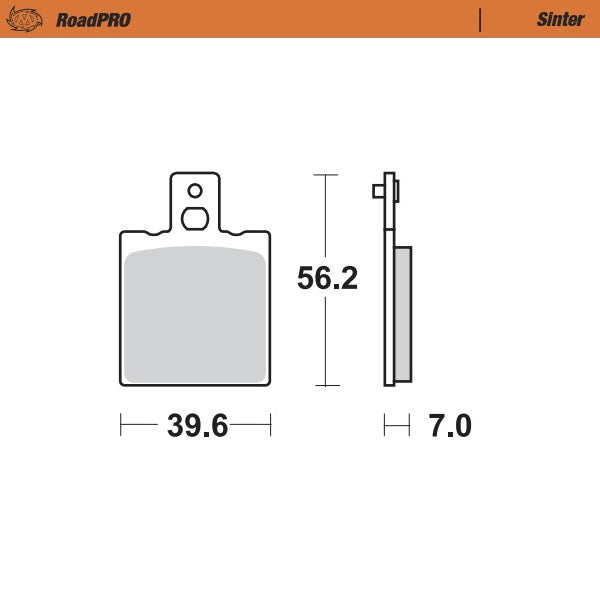 Moto-Master Brake pad RoadPRO Sinter rear