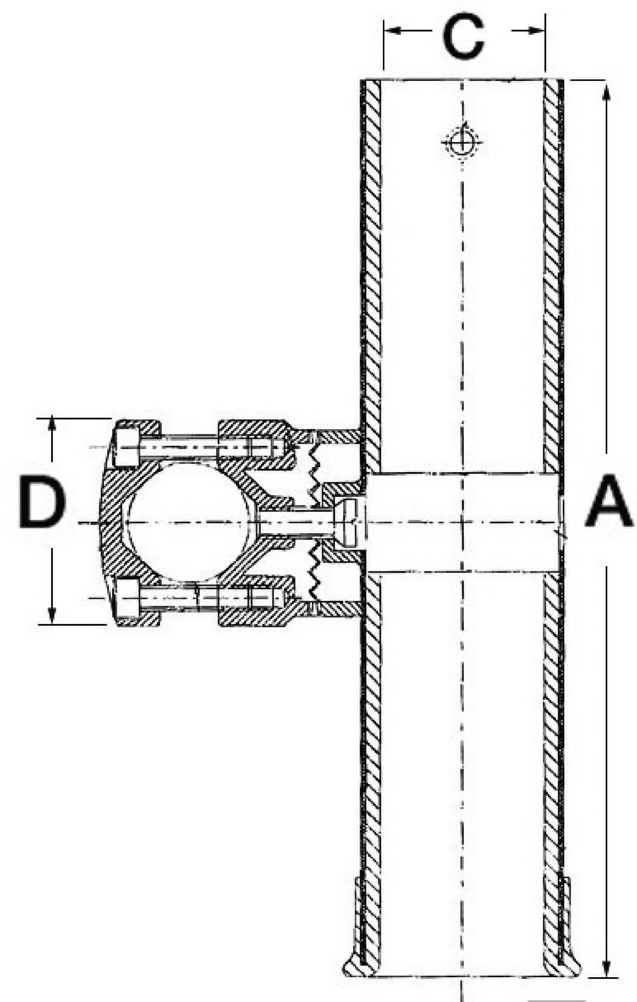 *Osculati Rod holder PVC oval drain plug