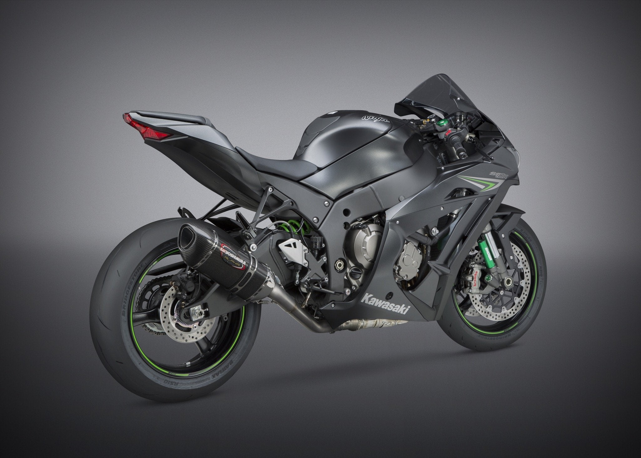 Yoshimura Kawasaki Zx-10R/Rr 2016-18 Race Alpha 3Qtr Ti-Cf-Cf