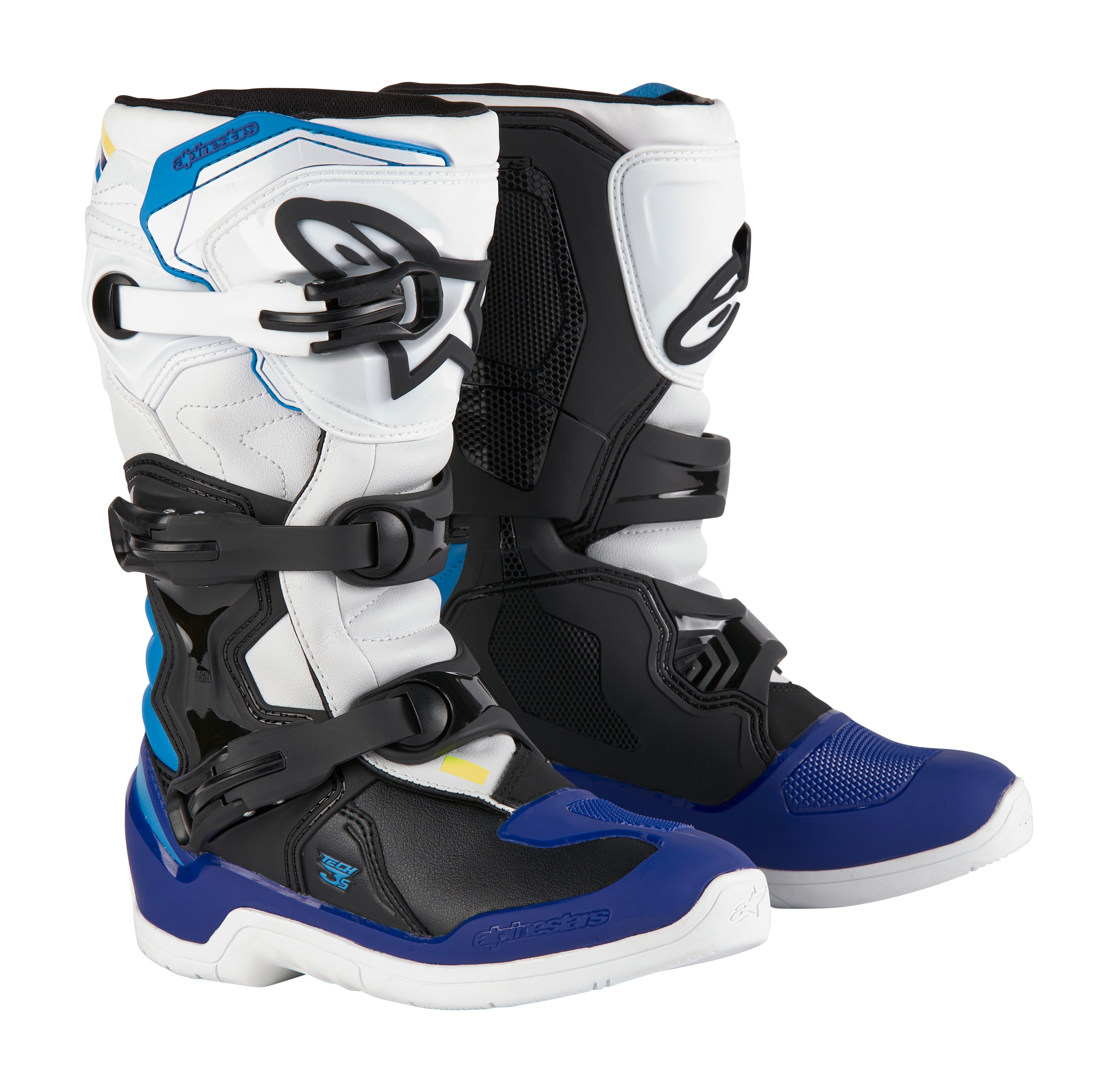 Alpinestars Saapas Tech 3s Barn Musta/Valkoinen/Sininen