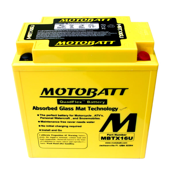Motobatt akku, MBTX16U
