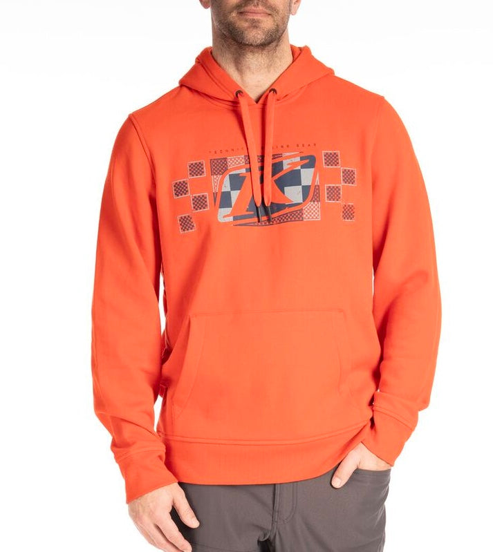 Checkered Banner Pullover Hoodie
