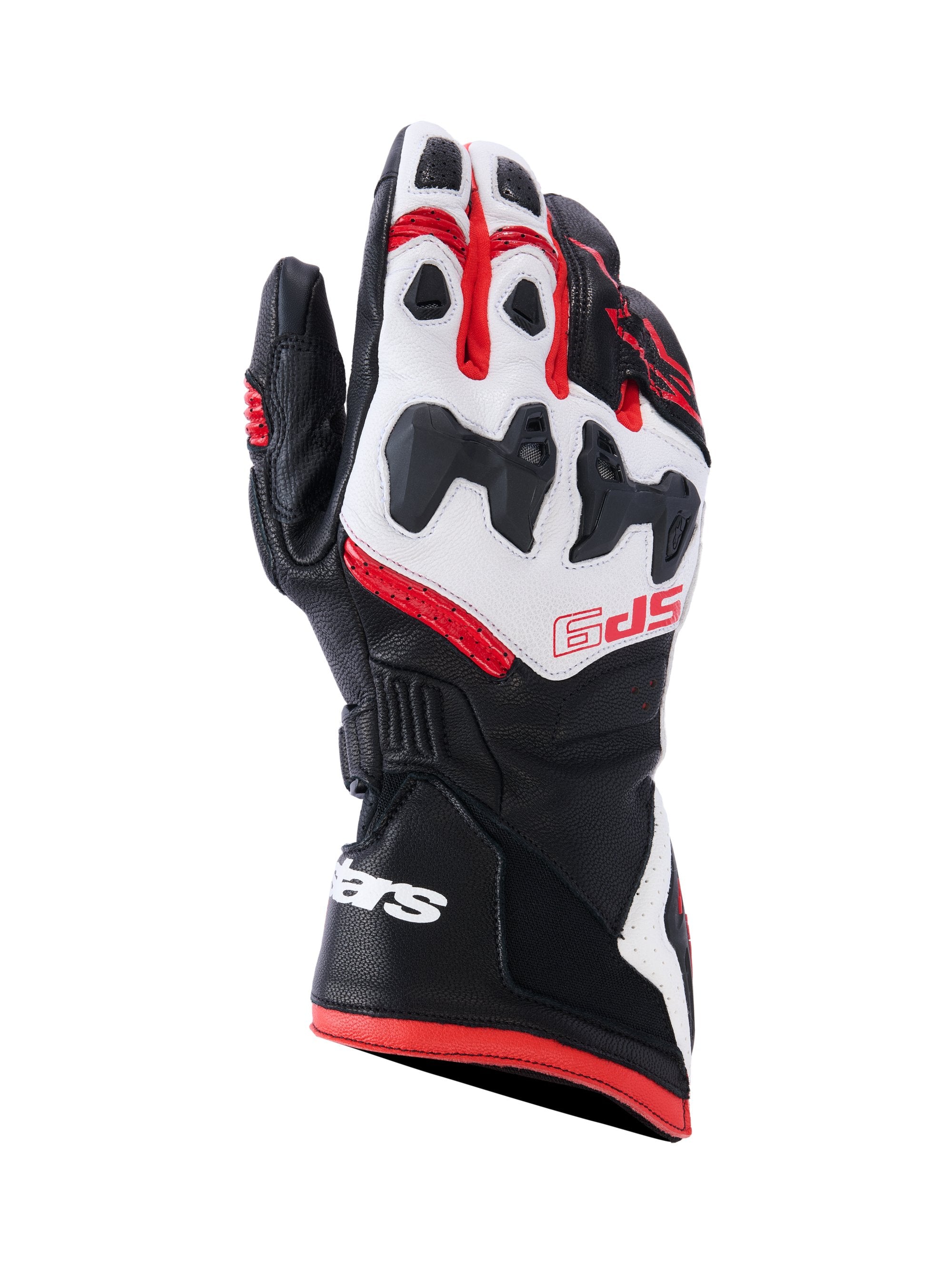 Alpinestars Ajohanskat SP-9 Musta/Valkoinen/Punainen