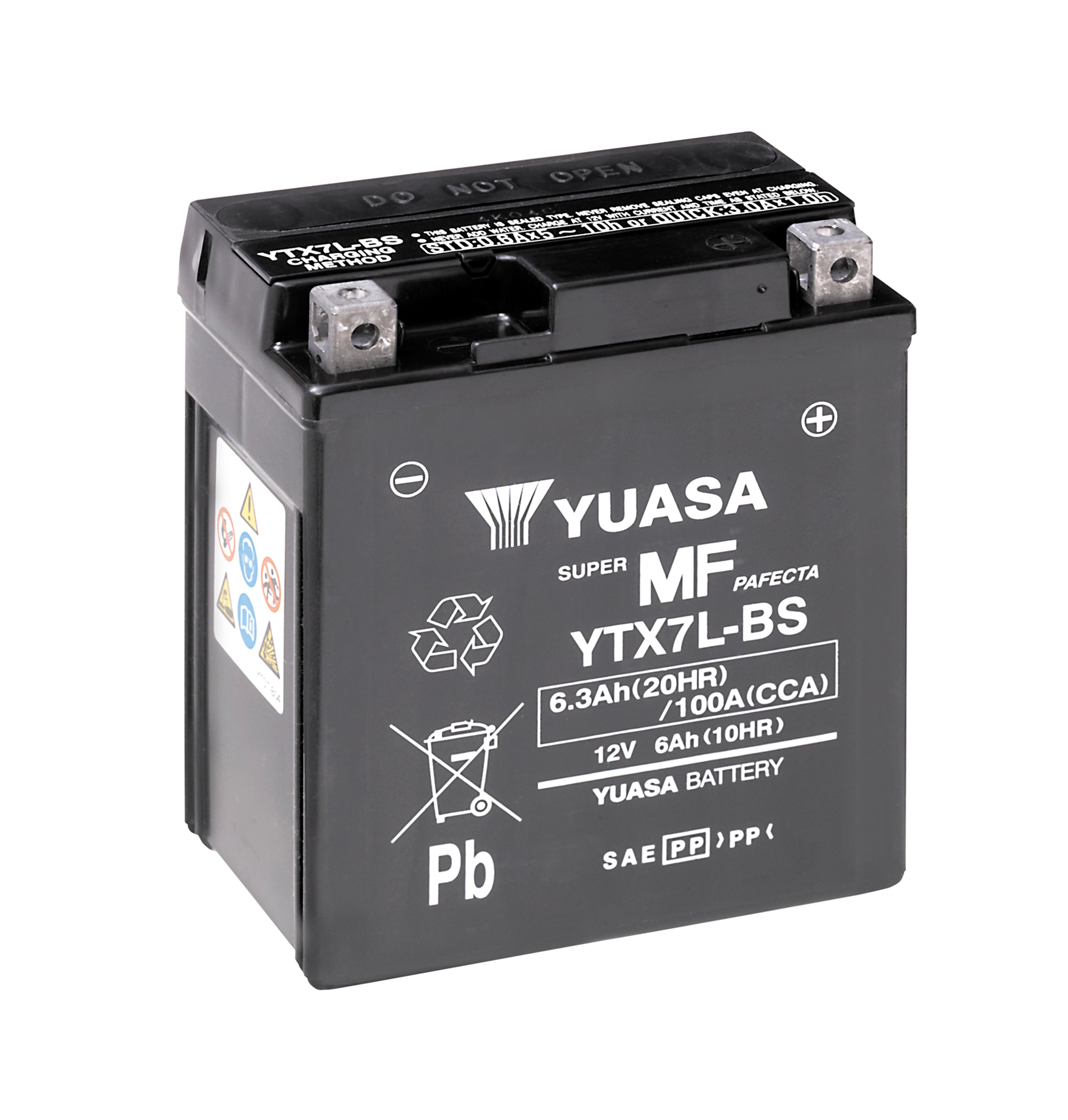 Yuasa akku,  YTX7L(WC) hapotettu