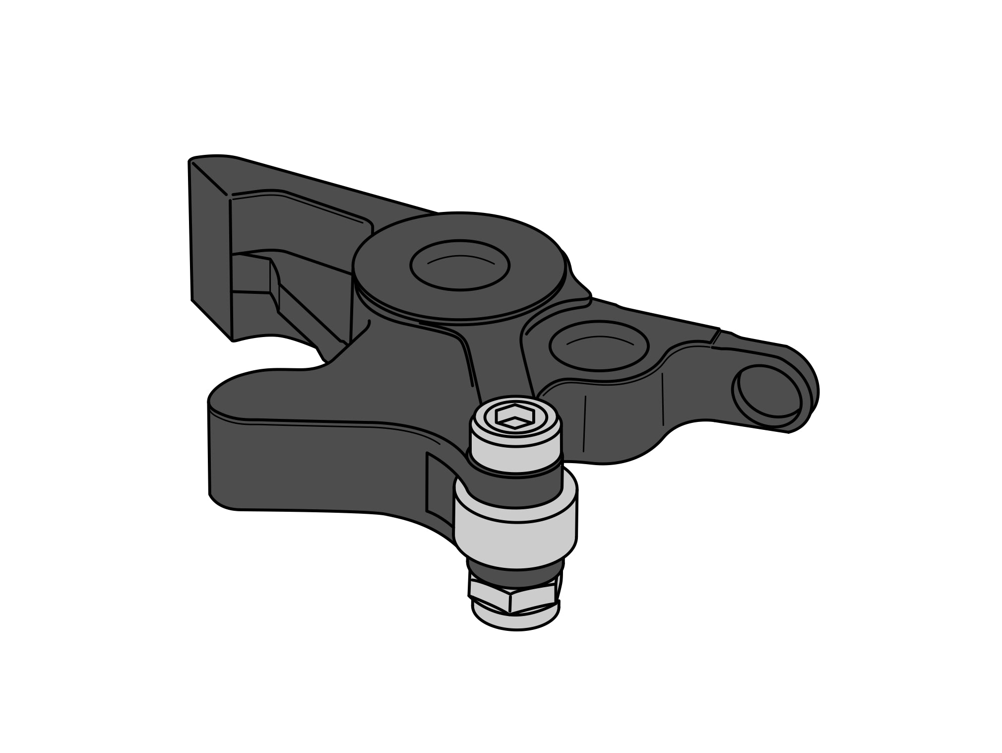 Puig Adaptor Brake Lever for Bmw R12 Ninte T 24'