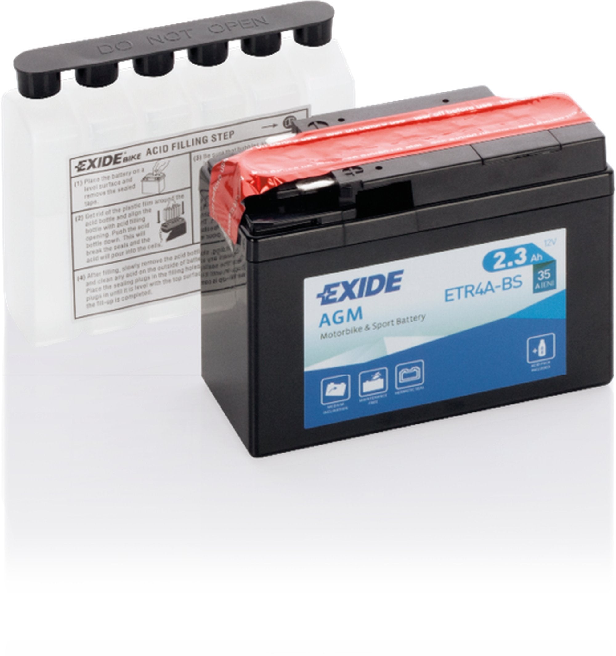 Exide akku ETR4A-BS sis.happopatruunan