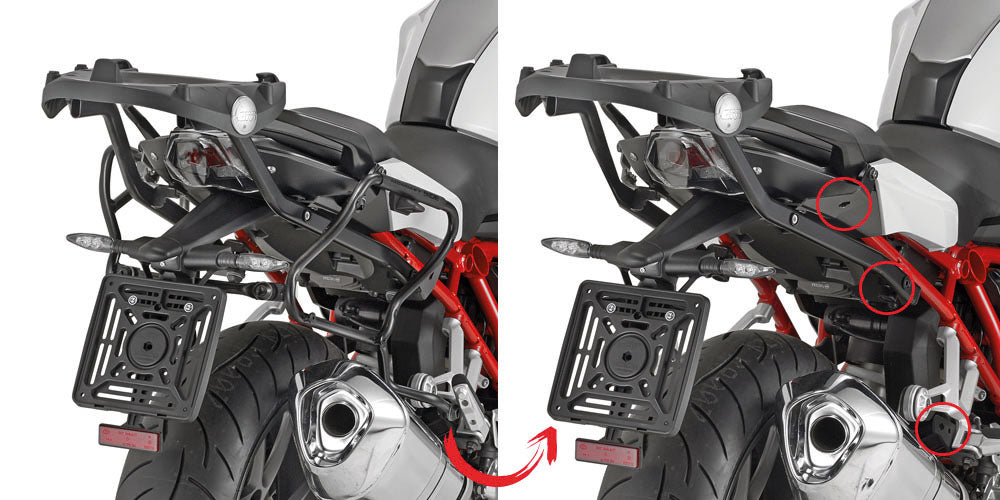 Givi Tubular pannier holder for BMW R1200R '15 SIDE cases
