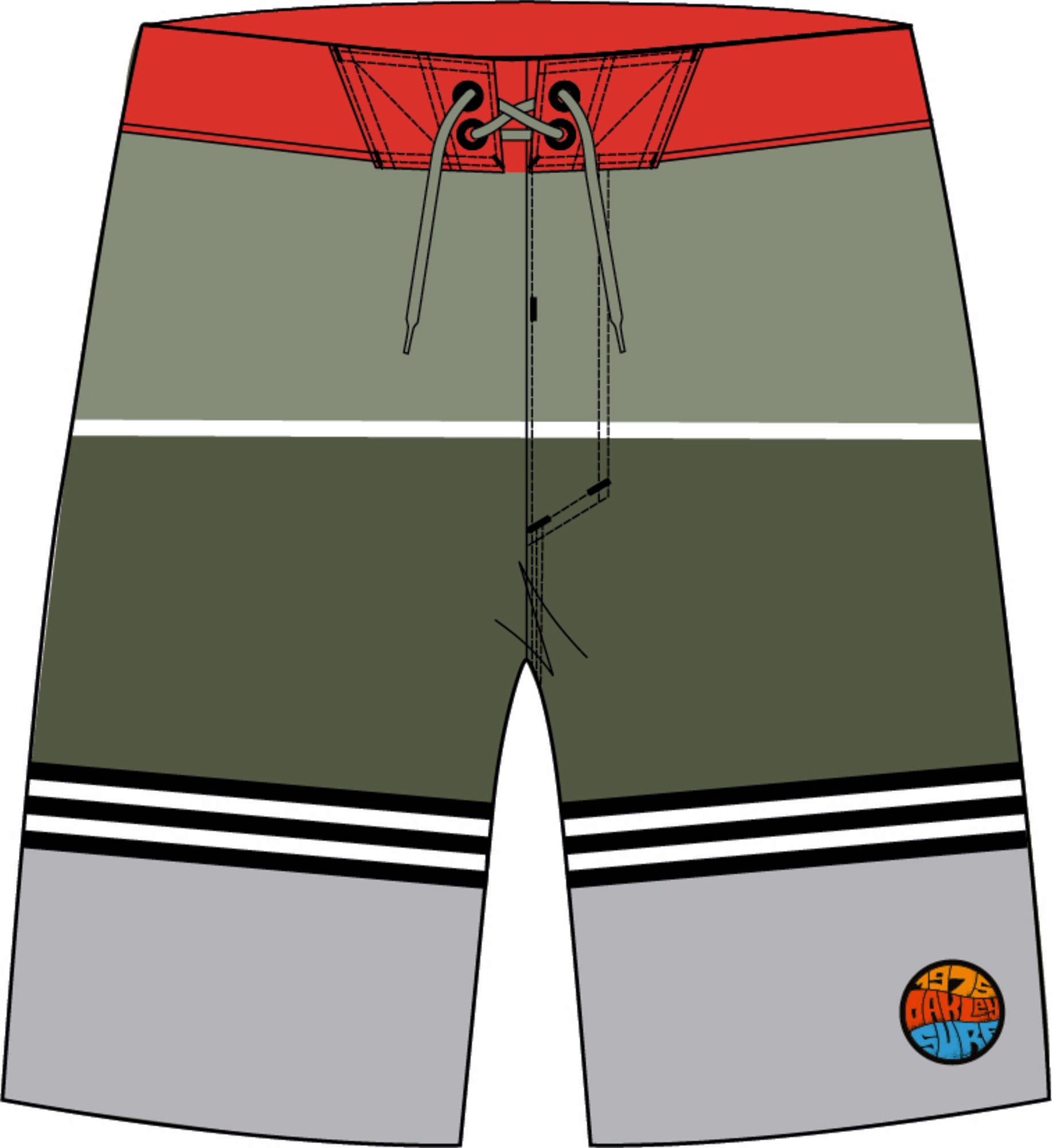 Striped 1975 Shortsit