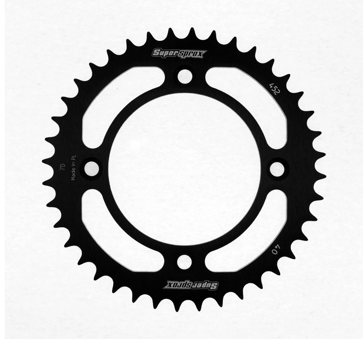Supersprox Alumiini takaratas RAL-452:40 Musta