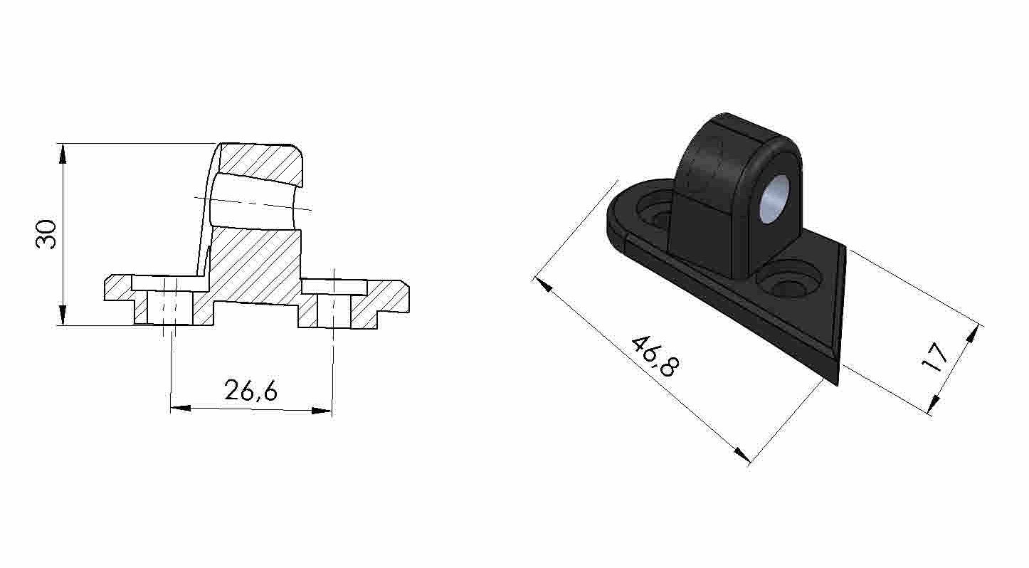 Puig Adapter Rear Mirror Right Gti Ducati V4