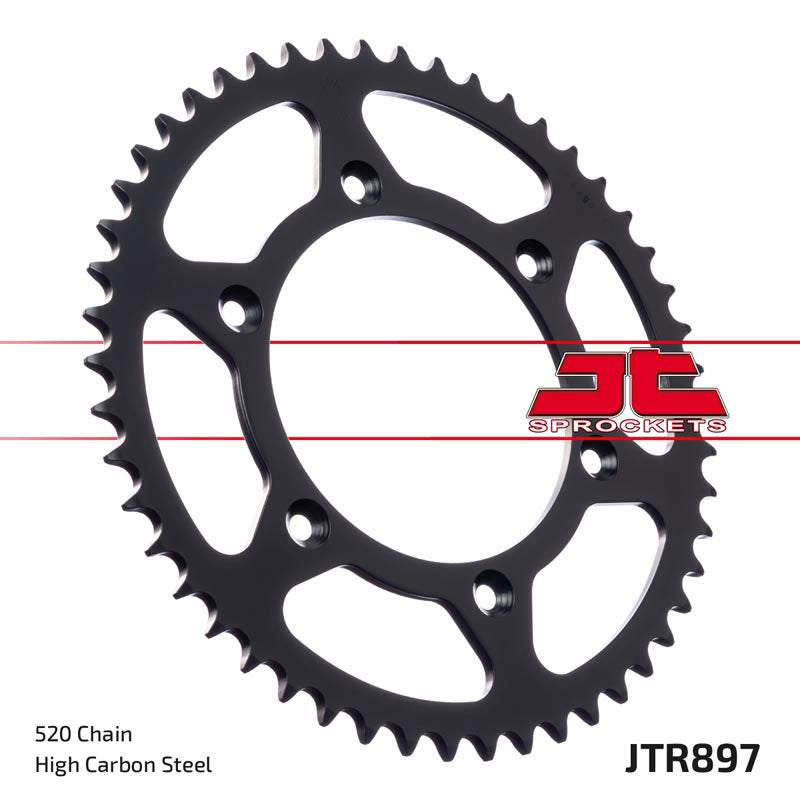 JT Rear Sprocket ZBK - Musta Zinc JTR897.42ZBK