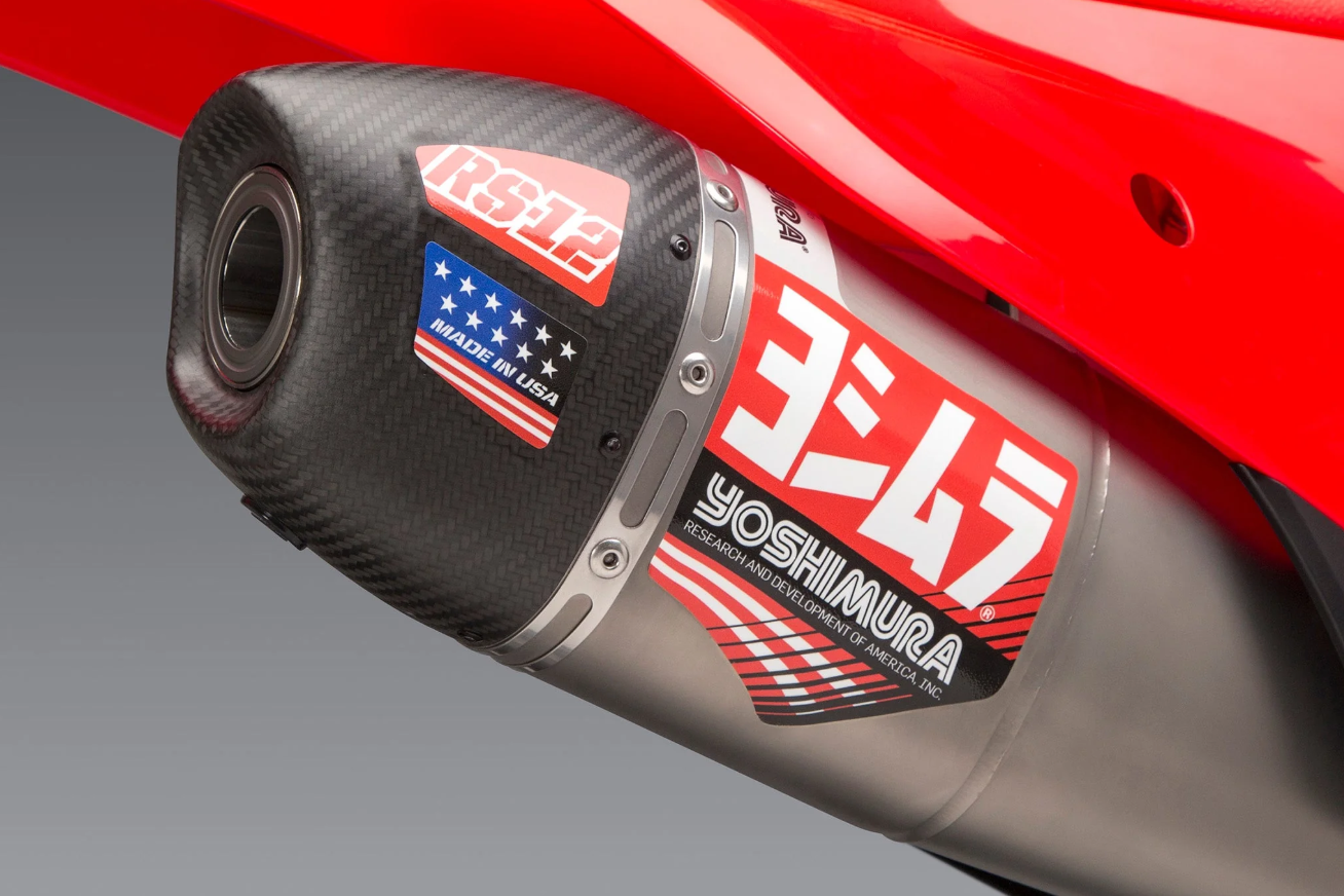 Yoshimura Muffler Badge RS-12 Decal Set (4pcs)