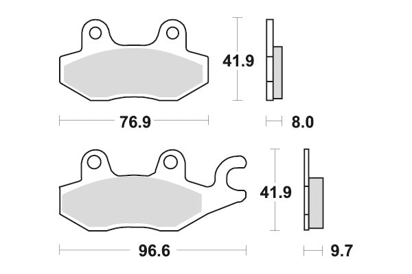 Sbs Jarrupalat Sintered Offroad