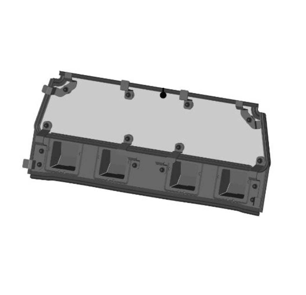 DFK Takapaneeli kokoonpano Polaris RZR XP 1000 2024-