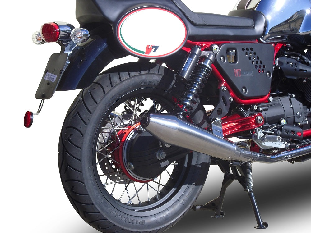 GPR Moto Guzzi V7 (I - II) Racer 2010/16 Pair EC-Approv. slip-on exhaust Vintaco