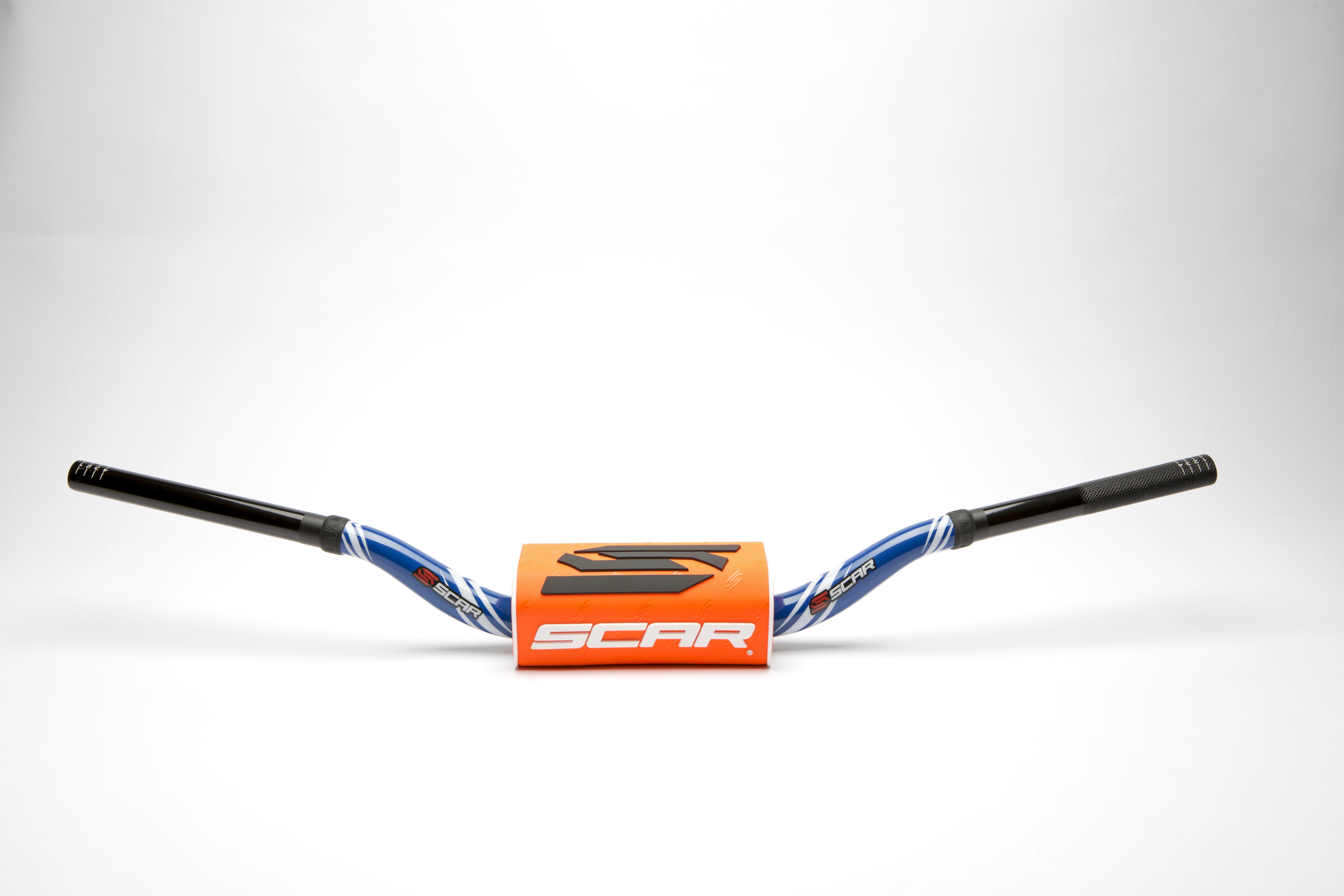 Scar Handlebar O² COLOR Ø28,6 (1 1/8) - Villopoto/Stewart - BLUE Bar - ORANGE B