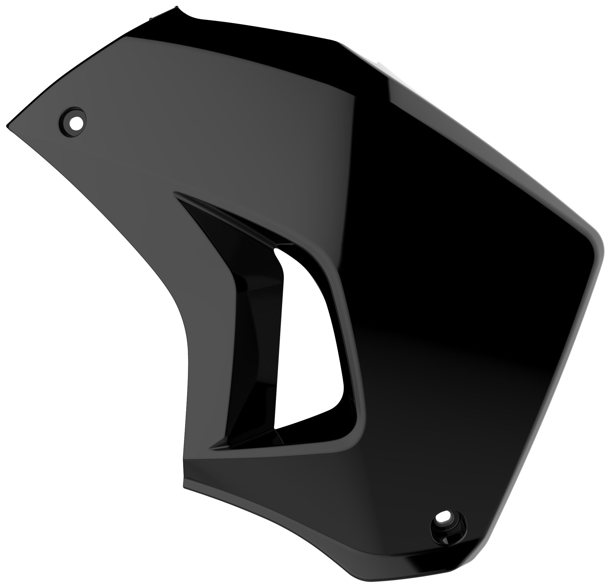 Polisport radiator scoops KLR650 (08-->) right Black