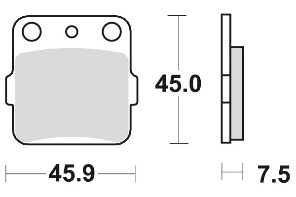 Sbs Jarrupalat Sintered Taakse