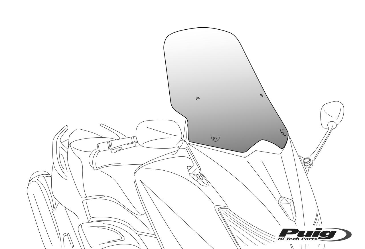 Puig Windshield V-Tech.Touring Kymco Dt X360 22' C/Dark